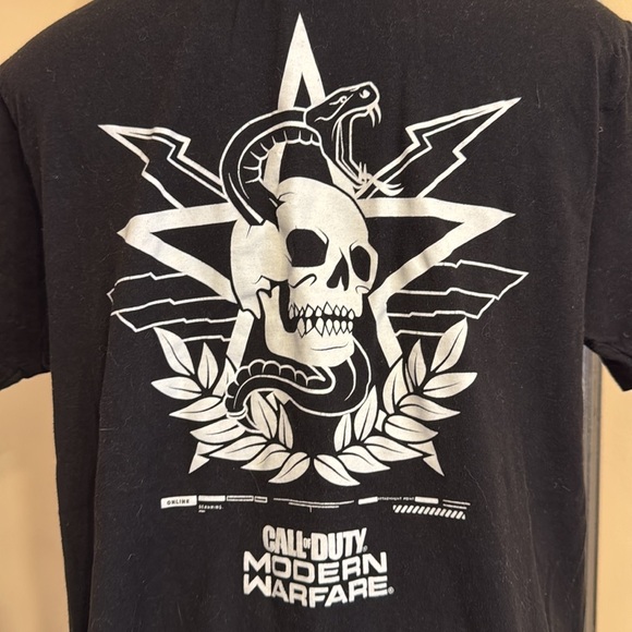 Call of Duty Modern Warfare skull snake 2019 tee video games shirt - Picture 3 of 4